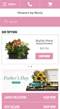 Mobile Screenshot of flowersbymaria.net